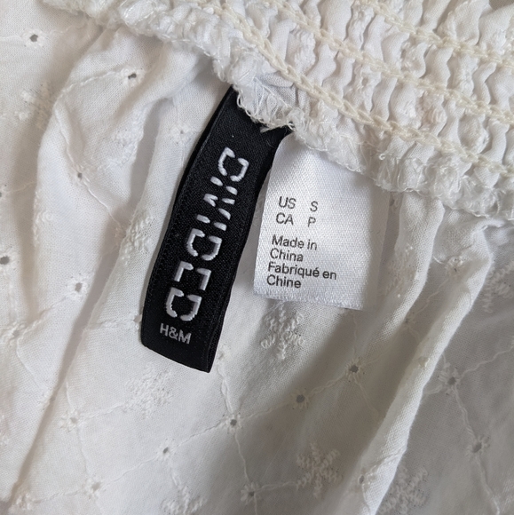 H&M Broderie Crop Top, S - Picture 7 of 8